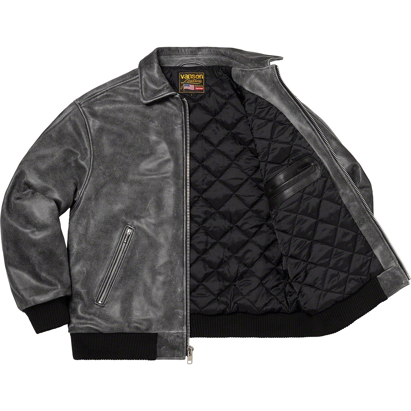 Supreme®/Vanson Leathers® Worn Leather Jacket view 6